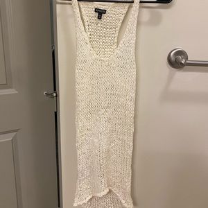 White bathing suit cover up